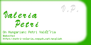 valeria petri business card